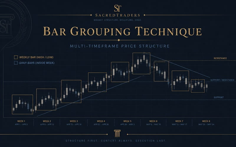 Bar Grouping Technique for Multi-Timeframe Price Analysis