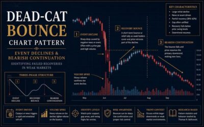 Dead-Cat Bounce Chart Pattern - Event Declines and Bearish Continuation