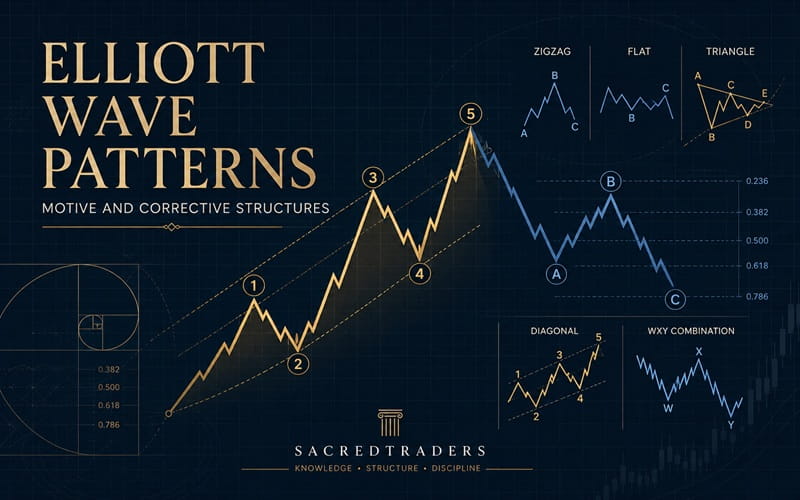 Elliott Wave Patterns Motive and Corrective Structures