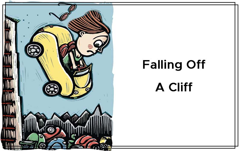 Falling Off A Cliff By Teresa Fernandez Cover