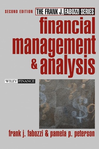 Financial Management and Analysis By Frank J. Fabozzi