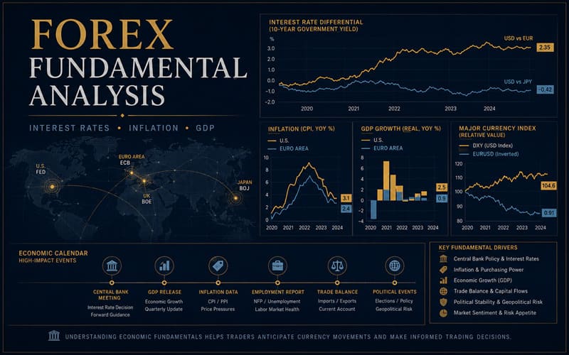 Forex Fundamental Analysis Interest Rates, Inflation and GDP