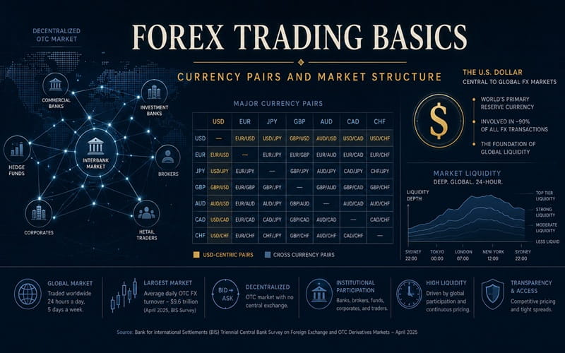 Forex Trading Basics - Currency Pairs and Market Structure