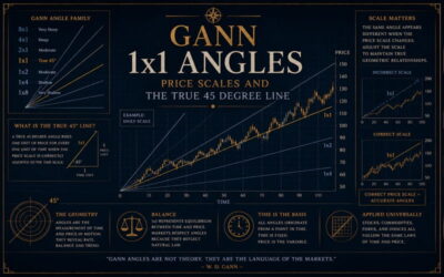 Gann 1x1 Angles, Price Scales, and the True 45 Degree Line