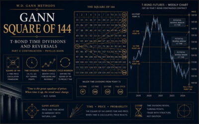 Gann Square of 144 T-Bond Time Divisions and Reversals