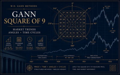 Gann Square of 9 Market Trends, Angles, and Time Cycles