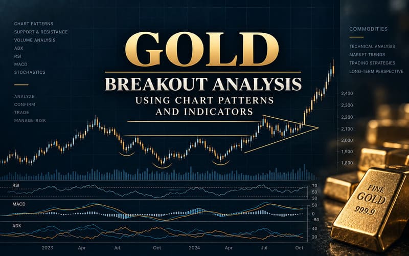 Gold Breakout Analysis Using Chart Patterns and Indicators