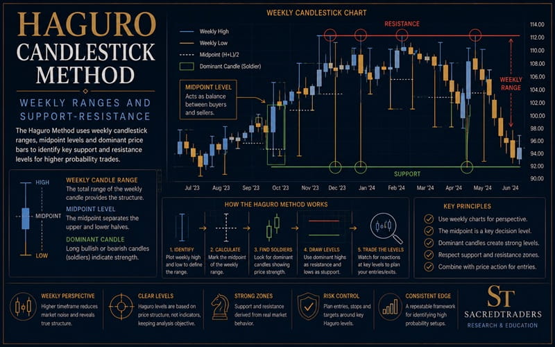 Haguro Candlestick Method for Support and Resistance