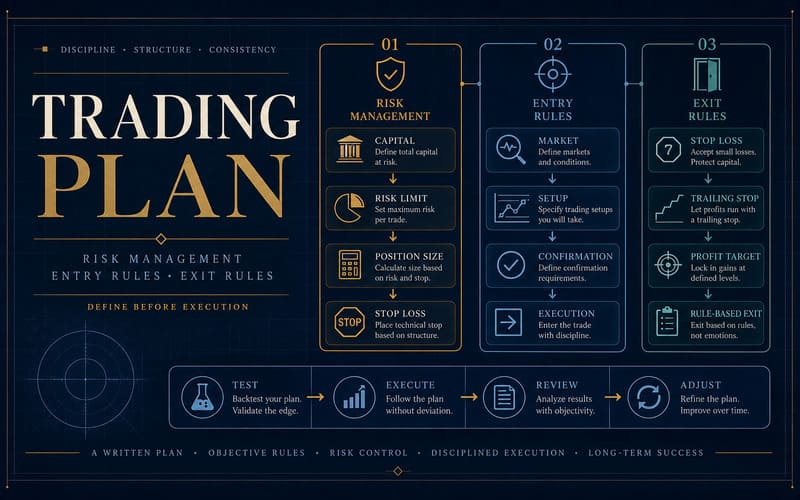How to Build a Trading Plan - Risk Management, Entry and Exit Rules