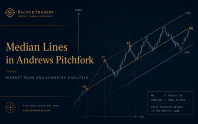 Median Lines in Andrews Pitchfork -Market Flow and Symmetry Analysis