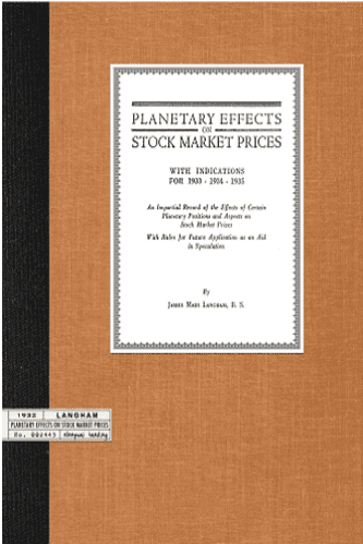 Planetary Effects on Stock Market Prices