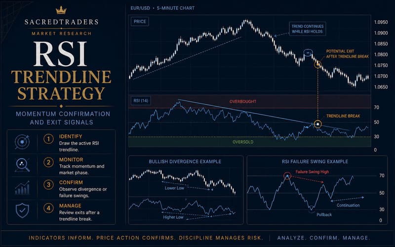 RSI Trendline Strategy - Momentum Confirmation and Exit Signals