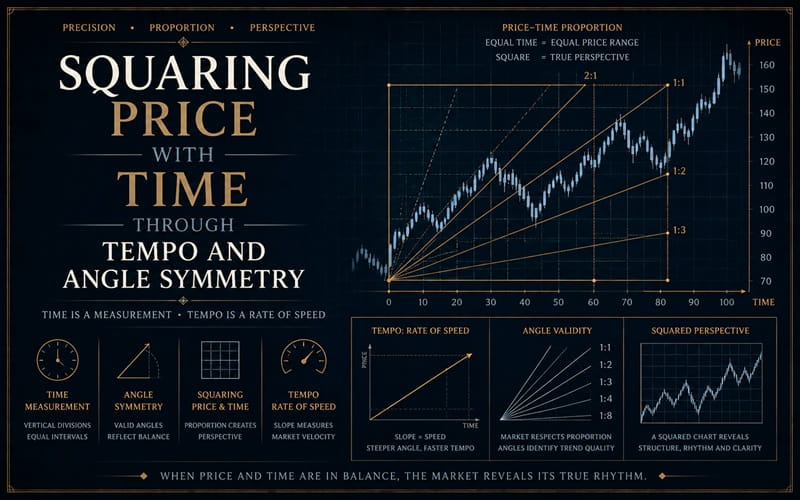 Squaring Price with Time Through Tempo and Angle Symmetry