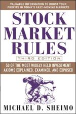 Stock Market Rules 50 of the Most Widely Held Investment Axioms Explained, Examined, and Exposed By Michael D. Sheimo