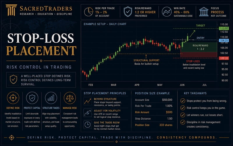 Stop-Loss Placement and Risk Control in Trading