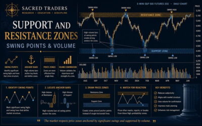 Support and Resistance Zones with Swing Points and Volume