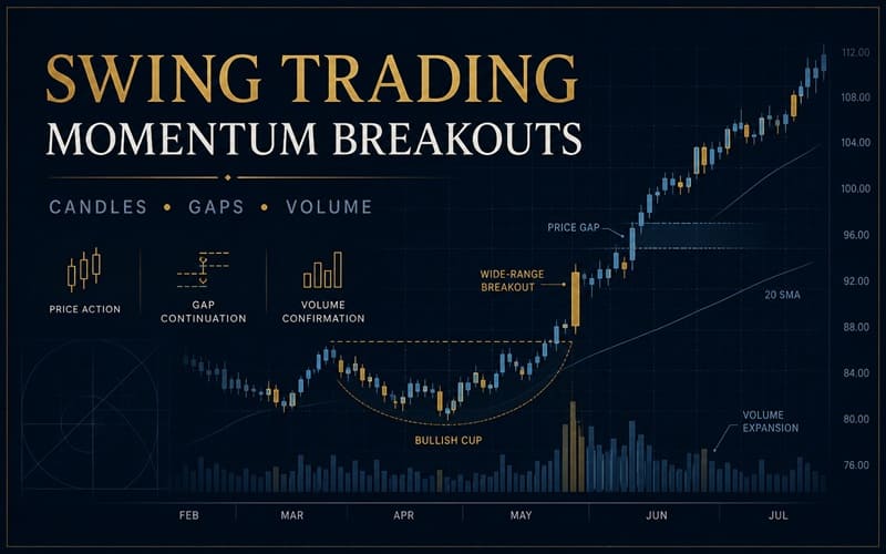 Swing Trading Momentum Breakouts Using Candles, Gaps and Volume