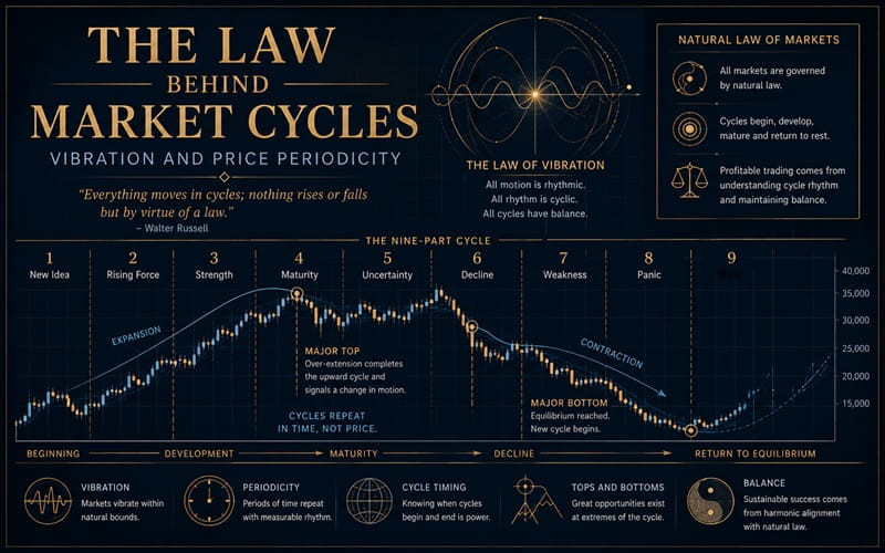 The Law Behind Market Cycles Vibration and Price Periodicity