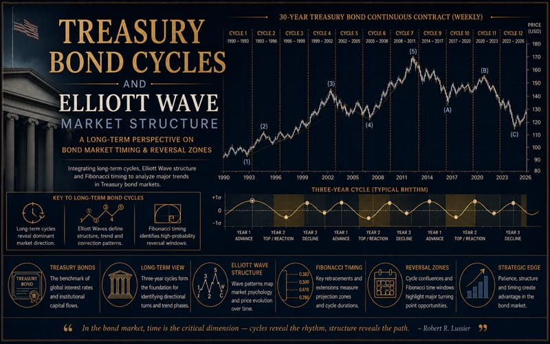 Treasury Bond Cycles and Elliott Wave Market Structure