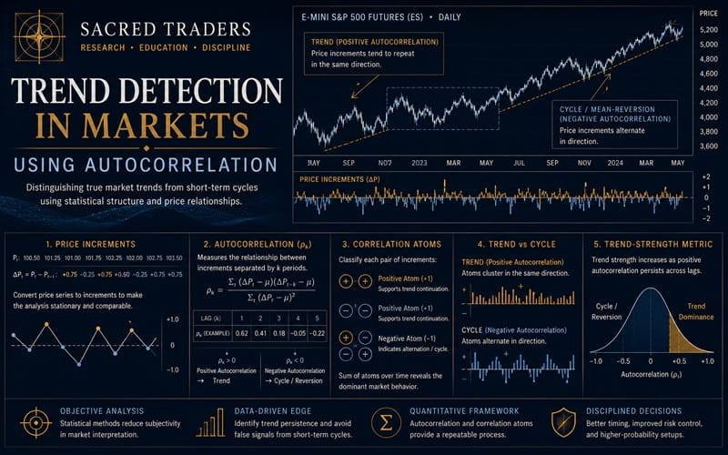 Trend Detection in Markets Using Autocorrelation