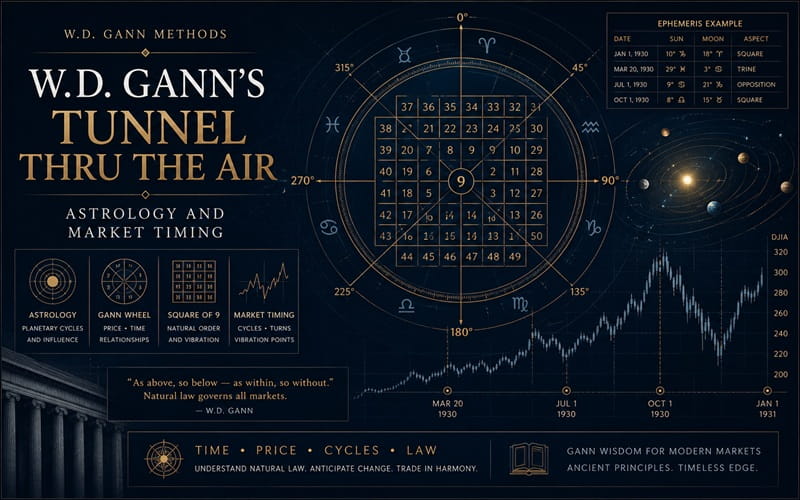 W.D. Gann’s Tunnel Thru the Air Astrology and Market Timing